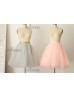 Short Knee Length Tulle Skirt With Sequin Waistband
